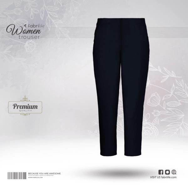 Women Premium Trouser | Navy Blue